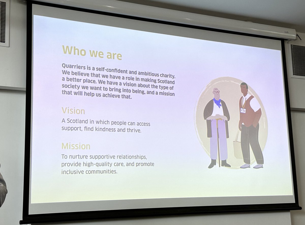 Final visit of the #nhsscot75 week to the <a href="/quarriers/">Quarriers</a> Scottish Epilepsy Centre. Meeting staff, Board members and those they serve. Great work. Innovative, person-centred and an example of real NHS/3rd sector partnership. Thanks for having me.