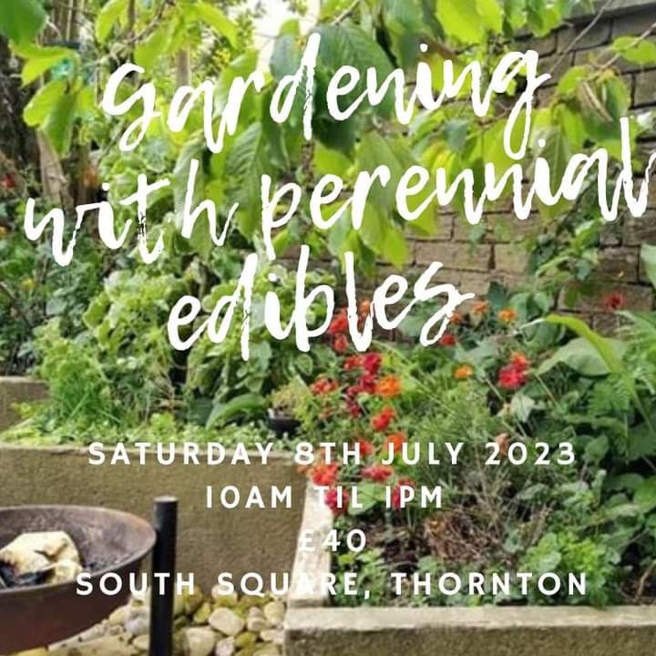 Saturday 8th July.  10am - 1pm Gardening with Perennials course at South Square Centre Thornton