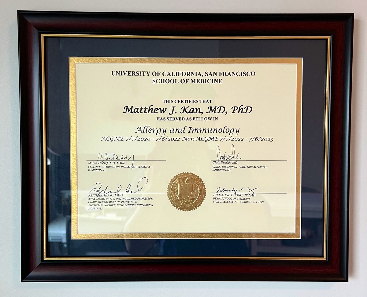 Today I finished 3️⃣0️⃣th grade and joined the faculty <a href="/UCSF/">UC San Francisco</a> in Pediatric Immunology! Clinic is now open for immune deficiencies and the research on genetic therapies for severe combined immunodeficiencies continues! <a href="/UCSFPediatrics/">UCSF Pediatrics</a>