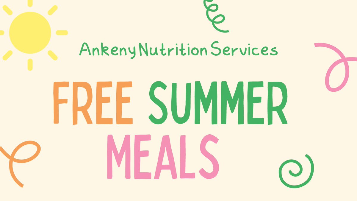Due to the weather, Summer Meals are only being served at the Autumn Ridge clubhouse today. No service at Crestbruck Park.