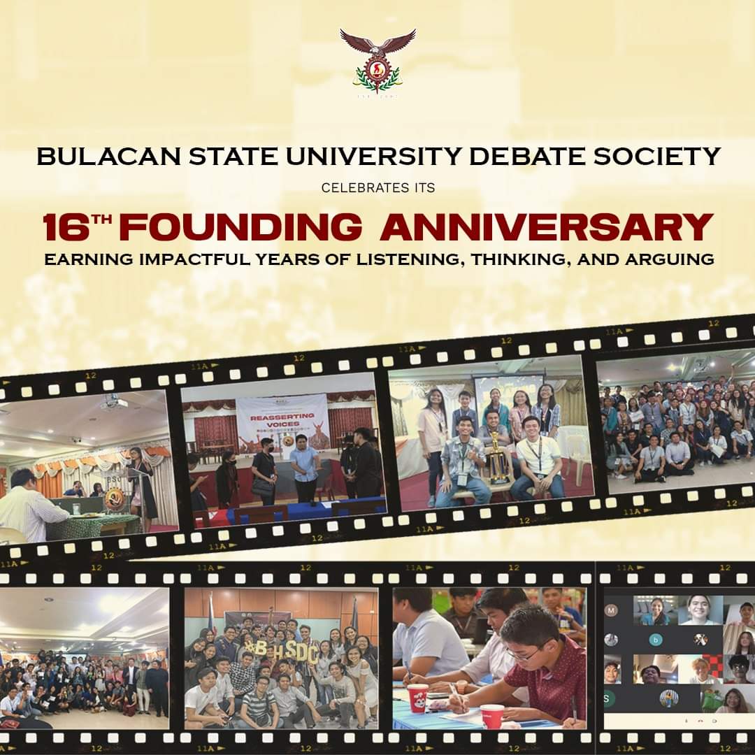 bulsudebsoc's tweet photo. Exactly 16 years ago, Atty. Ismael Sarangaya Jr. founded the Bulacan State University Debate Society. https://t.co/0a0d73UC3e