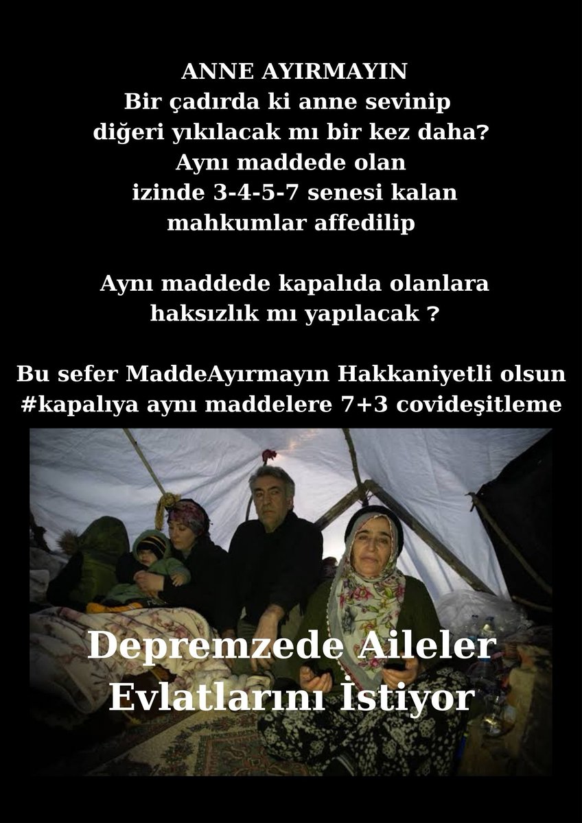 <a href="/_cevdetyilmaz/">Cevdet Yılmaz</a> 🧑‍💼Bir Erkeğe Namusu üzerinden #iftira etmek serbest 
🔥Kadın, Çocuk bu konuda yalan söylemez demek Yaradılışa AYKIRI 
💣Hem de yasalar eliyle kötü niyetlilere kapı açıyor
Adli maddelerde Ayrım Yapmadan yasal bir düzenleme 7+1=8 yıl EŞİTLEME HAKKANİYET
#kapalıyacovideşitleme