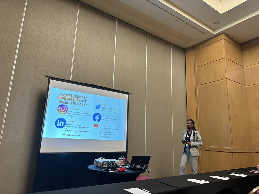 DrJYAndrews's tweet photo. Our sessions are top tier! I had the opportunity to hear some great sessions this morning! #HAABSEConnect https://t.co/2zUeUIPdF7