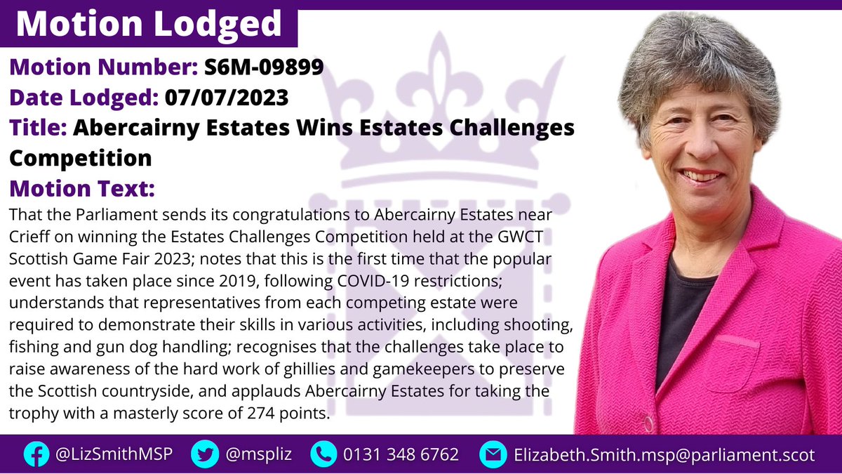 I lodged this motion today for Abercairny Estates 👇