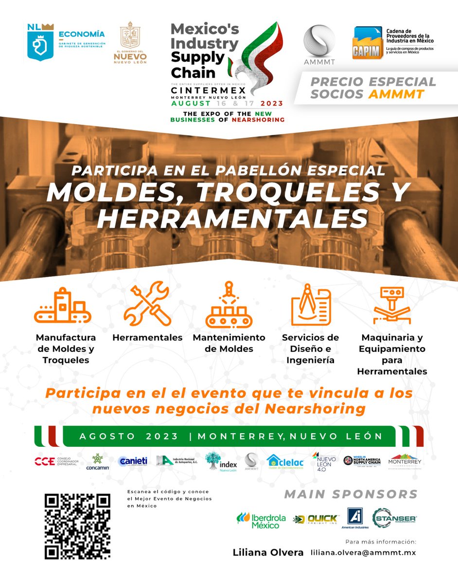 AMMMTOFICIAL's tweet photo. 84% de la Expo Completa - México Industry Supply Chain 2023 - No te quedes fuera.

¡Últimos Espacios!

En MÉXICO INDUSTRY SUPPLY CHAIN 2023 se reúnen los actores claves con poder de decisión de la industria en México generando un ambiente de negocios exposición de insumos https://t.co/4uaxWg1Clk