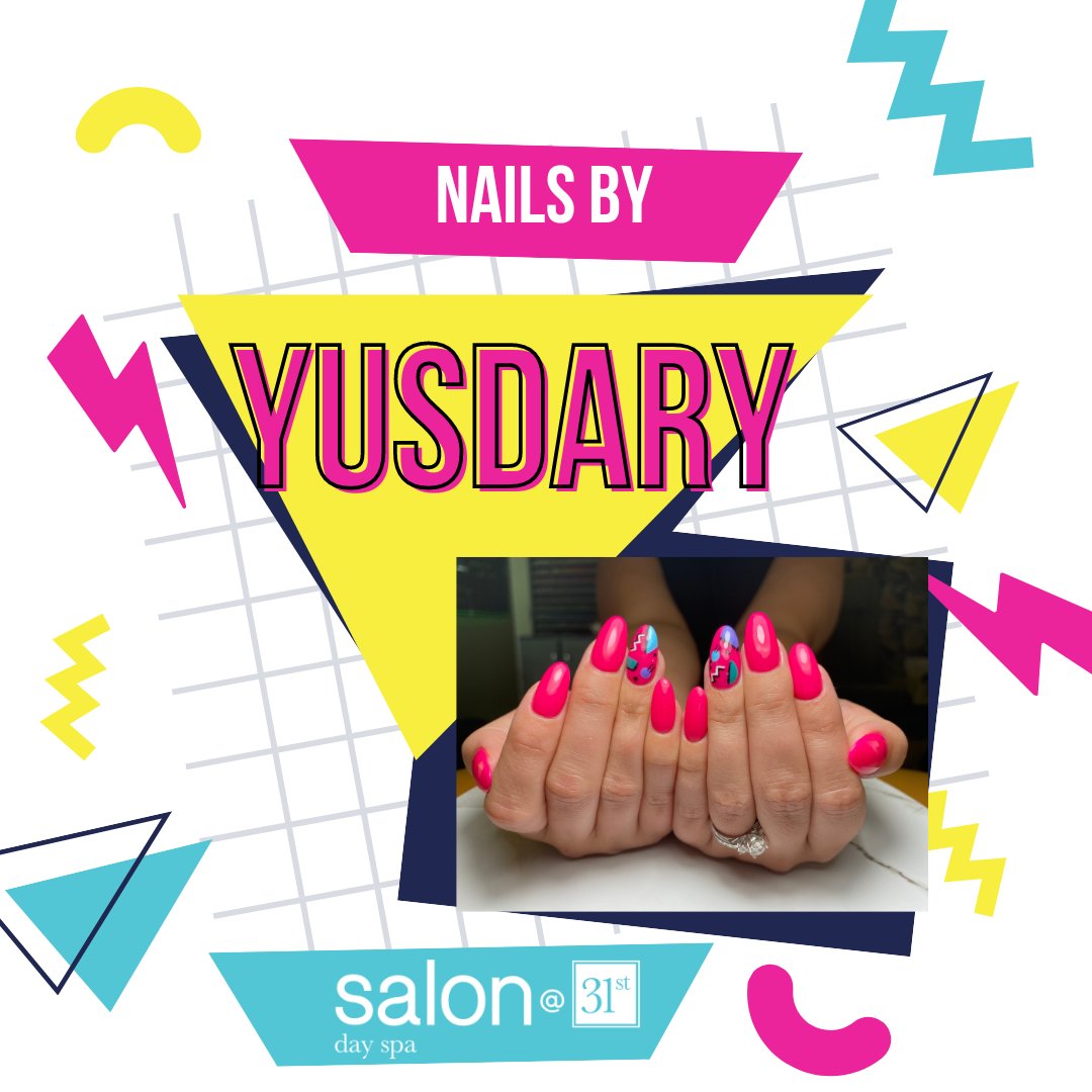 Salon31st's tweet photo. Feeling totally nostalgic with these rad 90s neon nails! 💅  #ThrowbackVibes #NeonNails #salon #salon31st #virginiabeach #oceanfront #90snails #90s #dippowder https://t.co/CYYEcAknOE