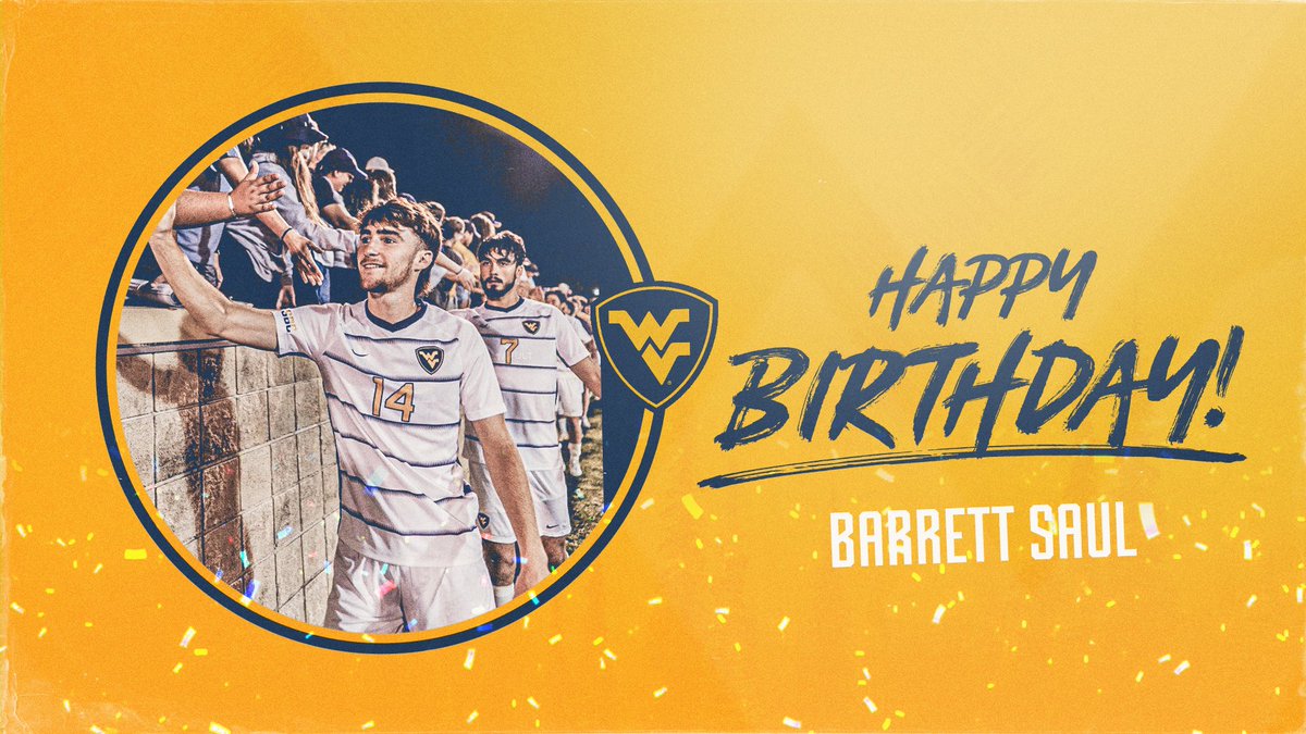 WVUMensSoccer's tweet photo. Happy Birthday, Barrett!

#HailWV | @barrettsaul10 https://t.co/UL77b7Da2i