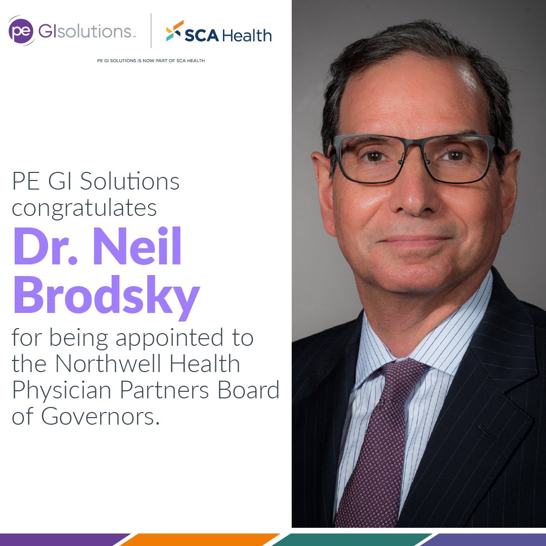 PEGISolutions's tweet image. Congratulations to Dr. Neil Brodsky of Northwell Health Physician Partners/Gastroenterology for being appointed to the Northwell Health Physician Partners Board of Governors. Thank you for volunteering your time to serve this organization. 🩺