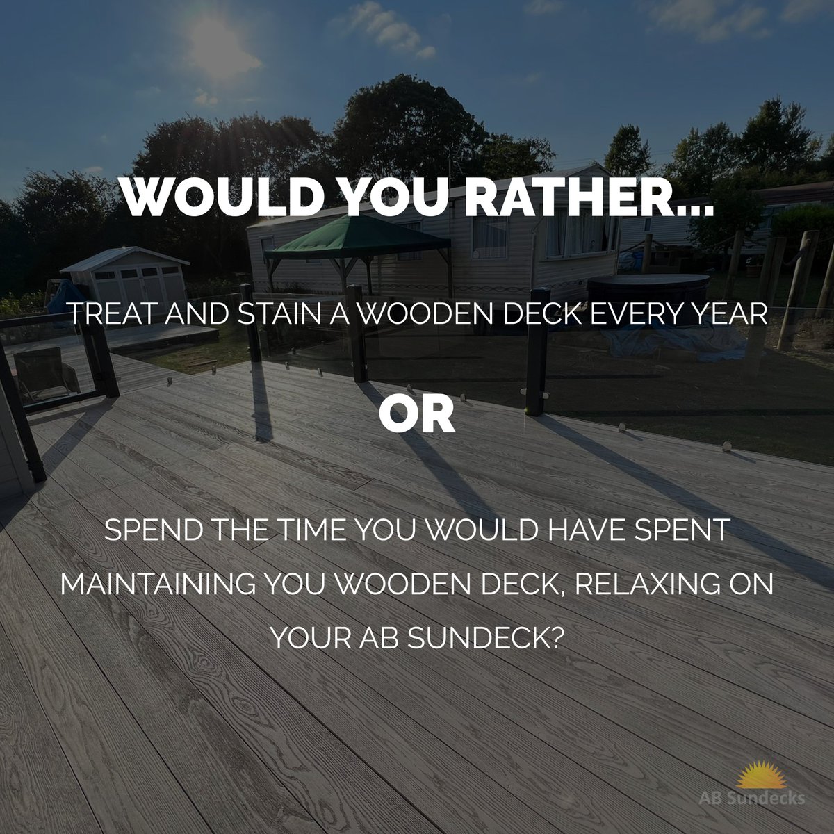 ABSundecksLtd's tweet photo. ๐ค๐๐๐๐ฟ you ratherโฆโ
Let us know which you would choose in the comments ๐
.
.
.
.
.
#wouldyourather #woodyourather #wouldyouratherquestions #woodvspvc #wood #pvc #decking #deck https://t.co/E9PHXGA3bf