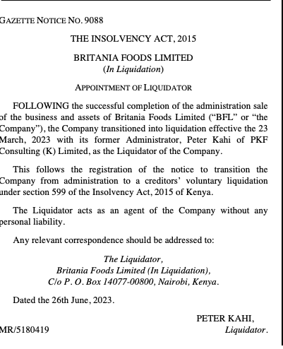 GreenadvisoryKe's tweet photo. Britania is closing doors. https://t.co/zoA10MUsp3
