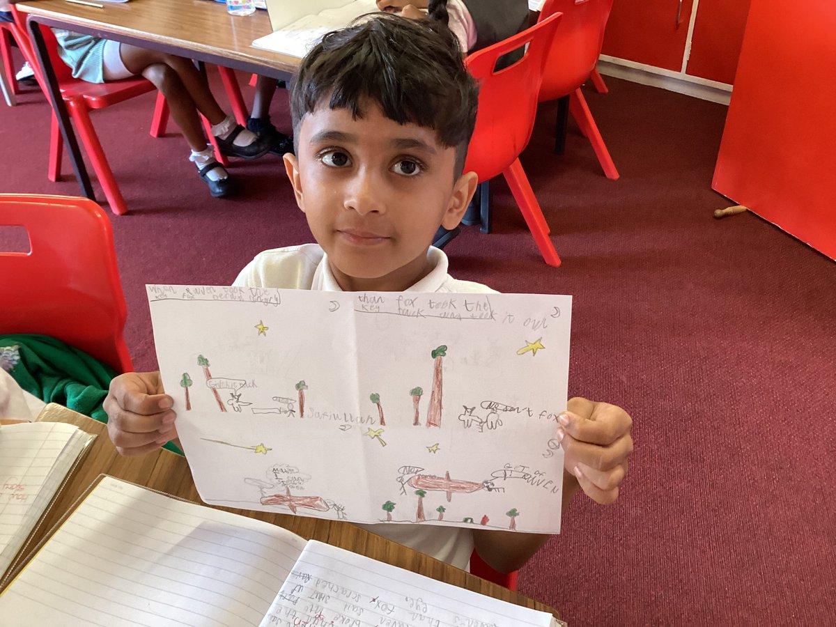 FarnhamGreen's tweet photo. This week Year 1 and 2 have applied their phonics skills to plan,write and publish their own comic book stories.@Strive4Trust @LettersSounds  #strivingforexcellence https://t.co/ADASDNFtPq