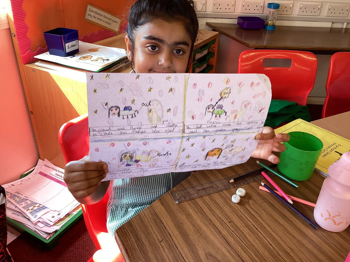 FarnhamGreen's tweet photo. This week Year 1 and 2 have applied their phonics skills to plan,write and publish their own comic book stories.@Strive4Trust @LettersSounds  #strivingforexcellence https://t.co/ADASDNFtPq