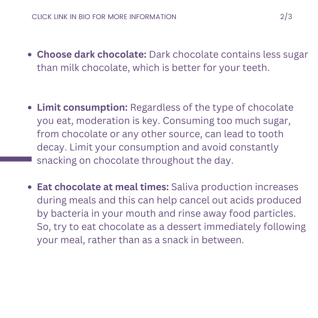 ConfidentalUK's tweet photo. Happy National Chocolate day 🍫🦷 Indulge in Chocolate? Keep Your Teeth Happy with These Tips! 🍫🦷

#ChocolateLovers #ToothsomeTips #HealthyTeeth #DentalHealth #HealthyEating #DarkChocolate #OralCare #DentalHygiene #EatSmart #HealthyTeeth #SugarSmart #OralHealthTips #DentalCare https://t.co/WOYLOgohFm