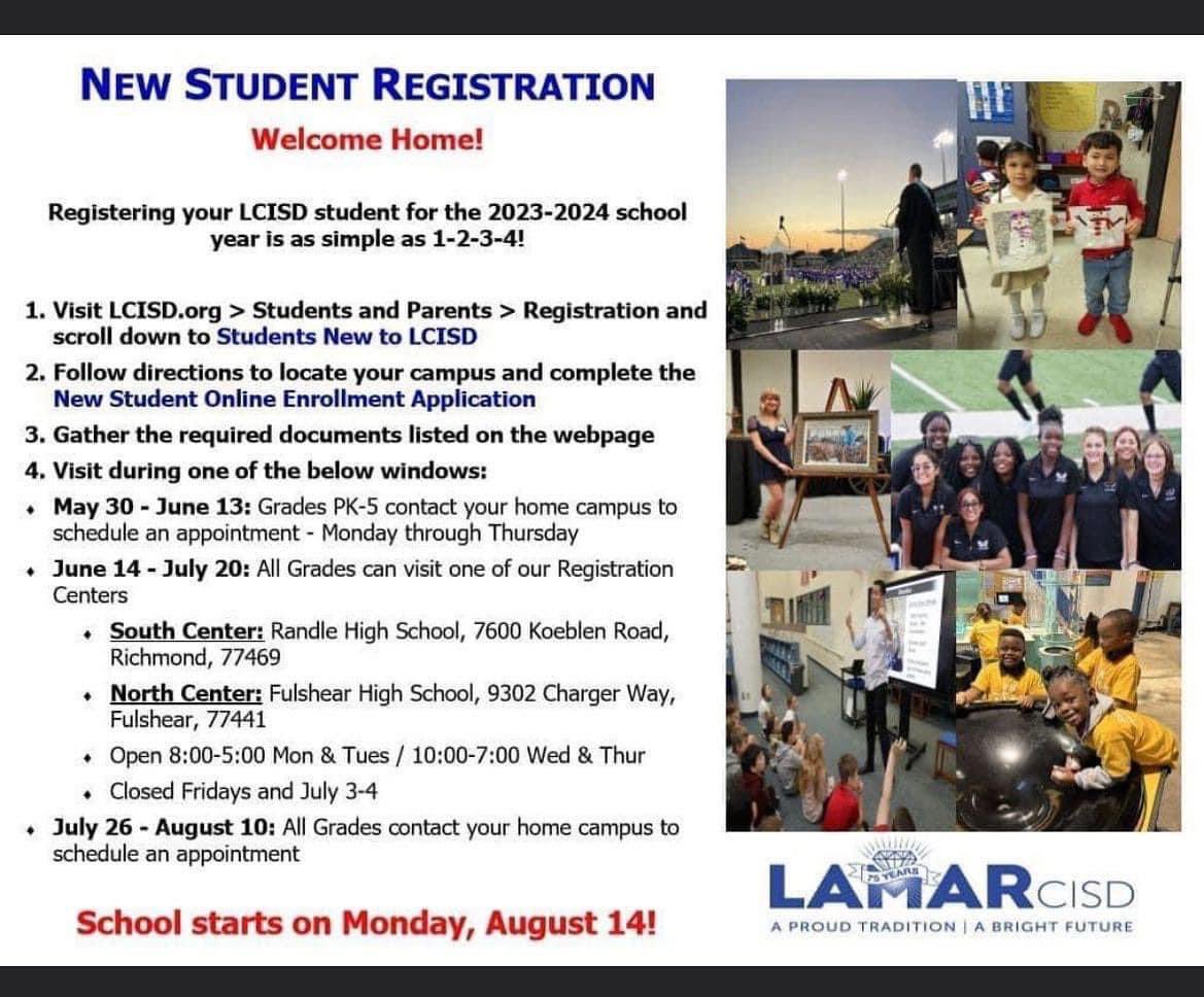 New Student Registration!
