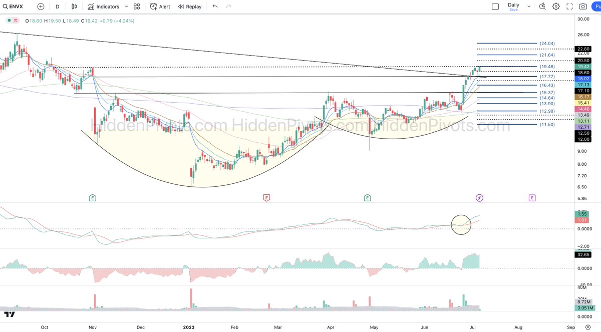 HiddenPivots's tweet photo. @AlderLaneEggs @joceyreyes209 @rajtalluri @EnovixBatteries $ENVX daily ⬆️ while some folks waste their time replying to Twitter attention seeking mooks.. I elect to stay focused and say #GLTFA https://t.co/E0kLYB46OI