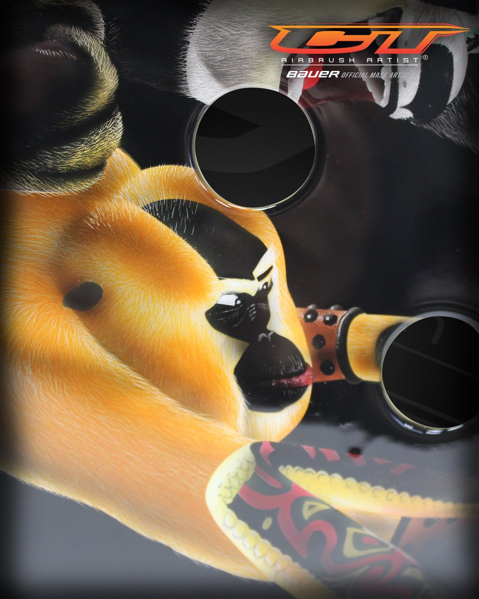 custompaintsinc's tweet photo. Here's an awesome Kung Fu Panda themed mask done with our Inspire airbrush paints!... Remember... No Stickers... Just Paint! #📷 @ctairbrushing
.
#kungfupanda #bauer #hockey #goalie #goaliemask #icehockey #hockeyfan #custompaints #airbrushpainter #airbrushartist #custompainting https://t.co/bqkPU2ih1j