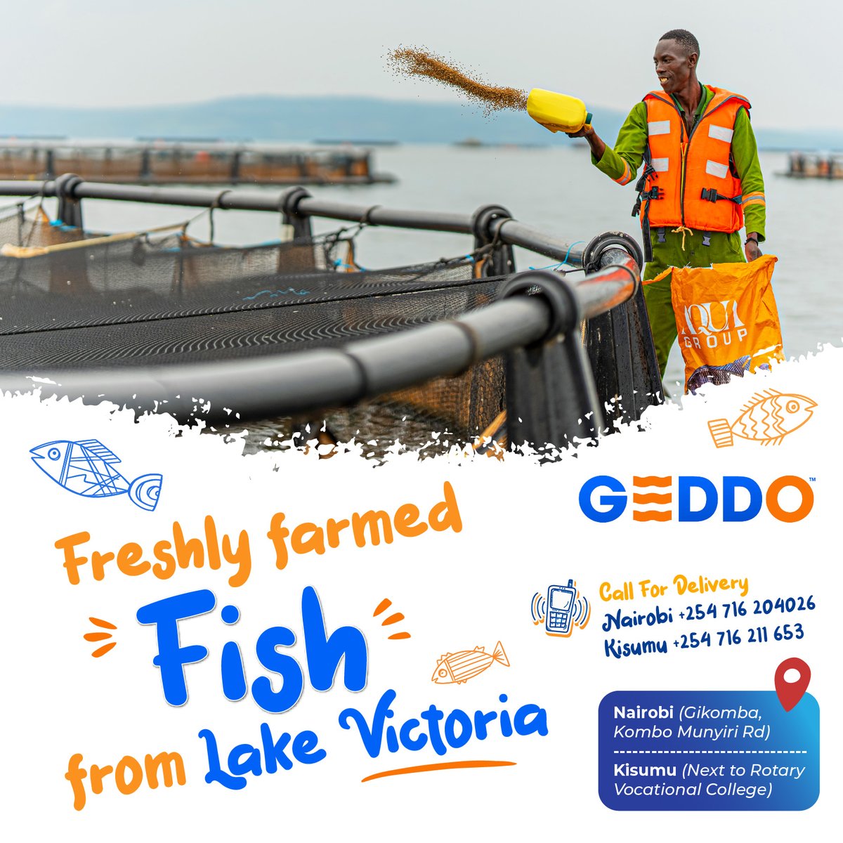 GEDDOFreshFish's tweet photo. Freshly farmed Fish🐟 from Lake Victoria 🌊

✨ Fresh &amp; 😋 Tasty 🐟 Tilapia! 💙

📍Nairobi (Gikomba, Kombo Munyiri Rd)  +254 716 204026
📍Kisumu (Next to Rotary Vocational College) +254 716 211 653 https://t.co/o1skSkMr2K