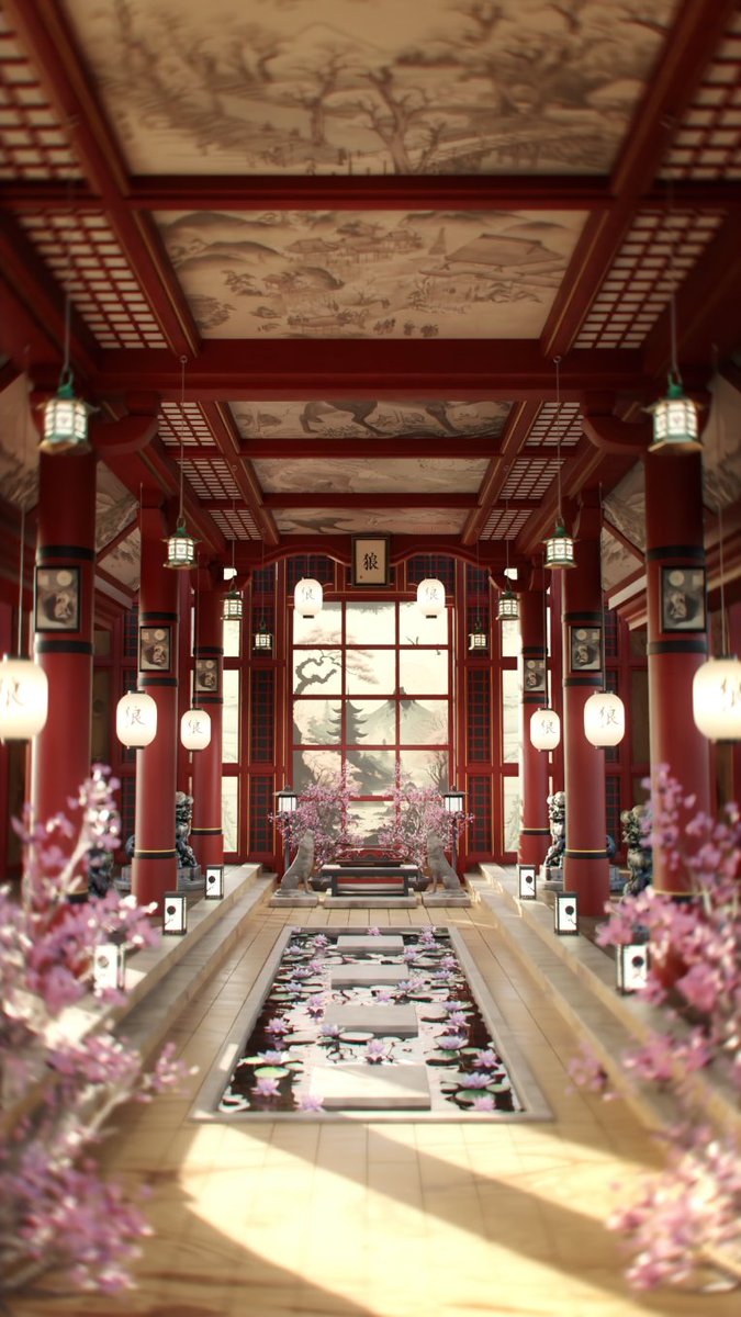 NVIDIAStudio's tweet photo. “I did this scene with the goal of invoking calm and relaxing emotions, giving people a moment to breathe and catch their breath.” - @Blendeered 🖼️ 

🍃 Learn the ins and outs of Blendeered's GPU accelerated workflow this week #InTheNVIDIAStudio: https://t.co/dHkKZxNrvL https://t.co/Hq2tSb3zIl