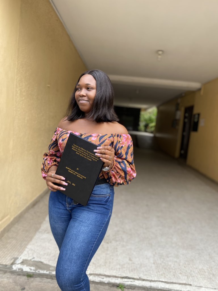 Mheerah_'s tweet photo. Andddddd it’s a wrappppp. 

Submitted my project yesterday and I couldn’t be more thankful. I had the best supervisor ever! I wished for her while writing out my topics and I got who I wanted. 

Special thanks to @Oluwanonso_Esq. You made my work so much easier and I love that… https://t.co/xYzcfa2L4C