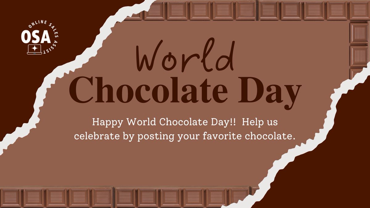 Happy World Chocolate Day!!  Help us celebrate by posting your favorite chocolate.