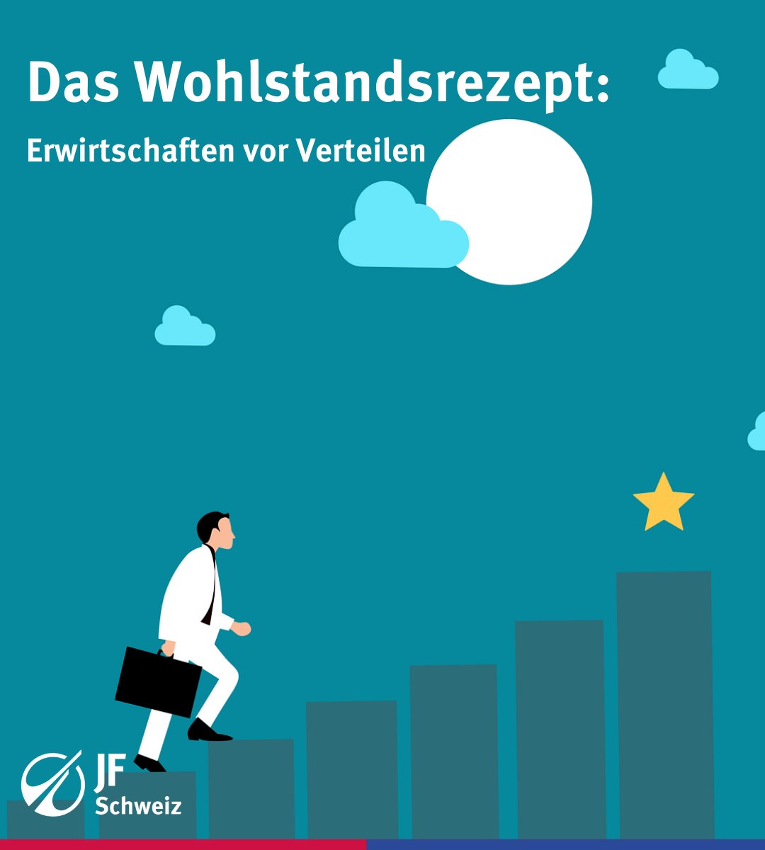 Bevor Geld ausgegeben wird, muss es erst verdient werden – sowohl für Einzelpersonen als auch für den Staat. Keine unnötigen Umverteilungen, sondern gezielte Ausgaben und nachhaltiger Wohlstand sind unser Versprechen. 🎯#positionenjfs