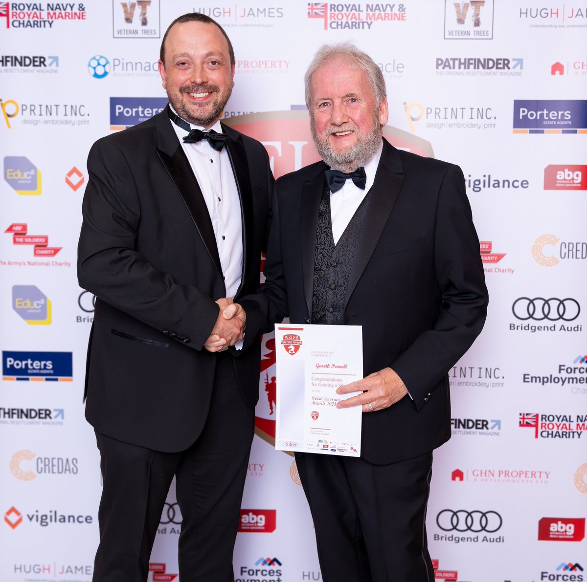 AwardsVeterans's tweet photo. Huge congratulations to our amazing Lifetime Achievement awards winners– Sponsored by @HughJamesLegal 

🥇Joan Reynolds MBE

🥈Gareth Pennell

🥉 Manny Manfred

Some truly amazing people, huge congratulations 🎉👏

#veterans #veteransawards #military https://t.co/ZUZOiT8eqN