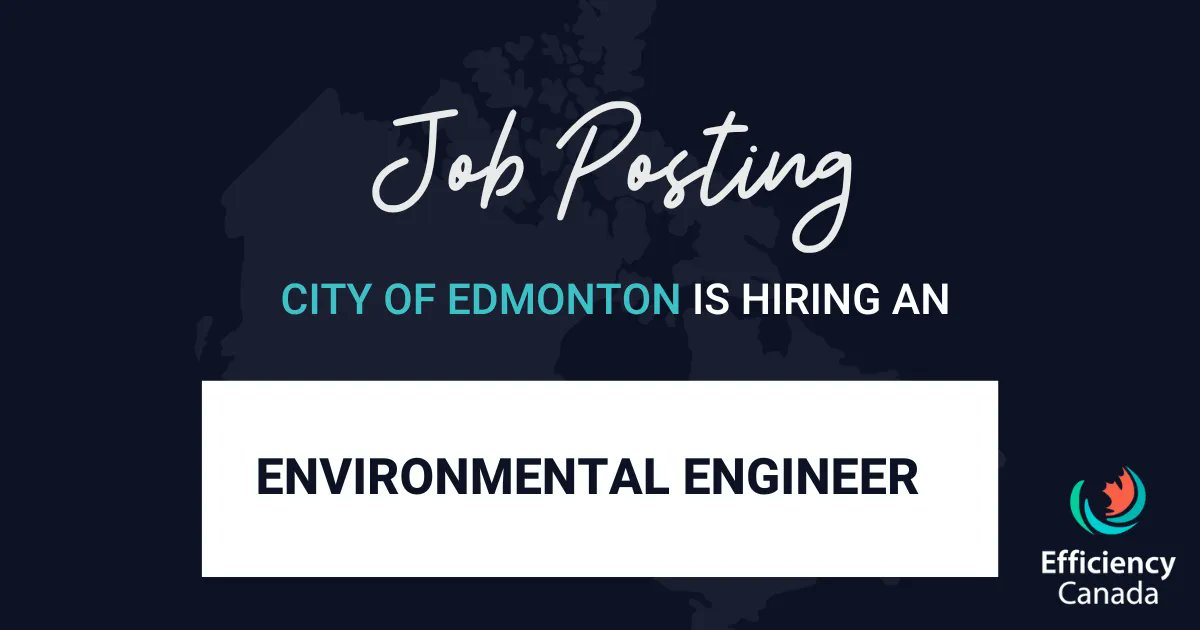 JOB ALERT: @CityofEdmonton is hiring an Environmental Engineer. Apply by July 13, 2023 at discoveree.ca/job/990416-env…