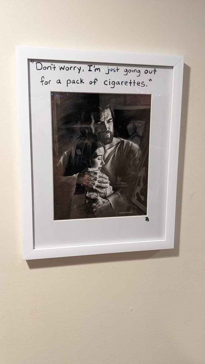 Deadbeat Jesus
Paint pen on Thrift Store Jesus
Available