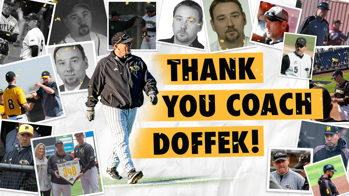 Scott Doffek Announces Retirement From Milwaukee Baseball Program 𝗥𝗘𝗟𝗘𝗔𝗦𝗘: tinyurl.com/3behnwby #UnitedWeRoar | #HLBASE | @HorizonLeague