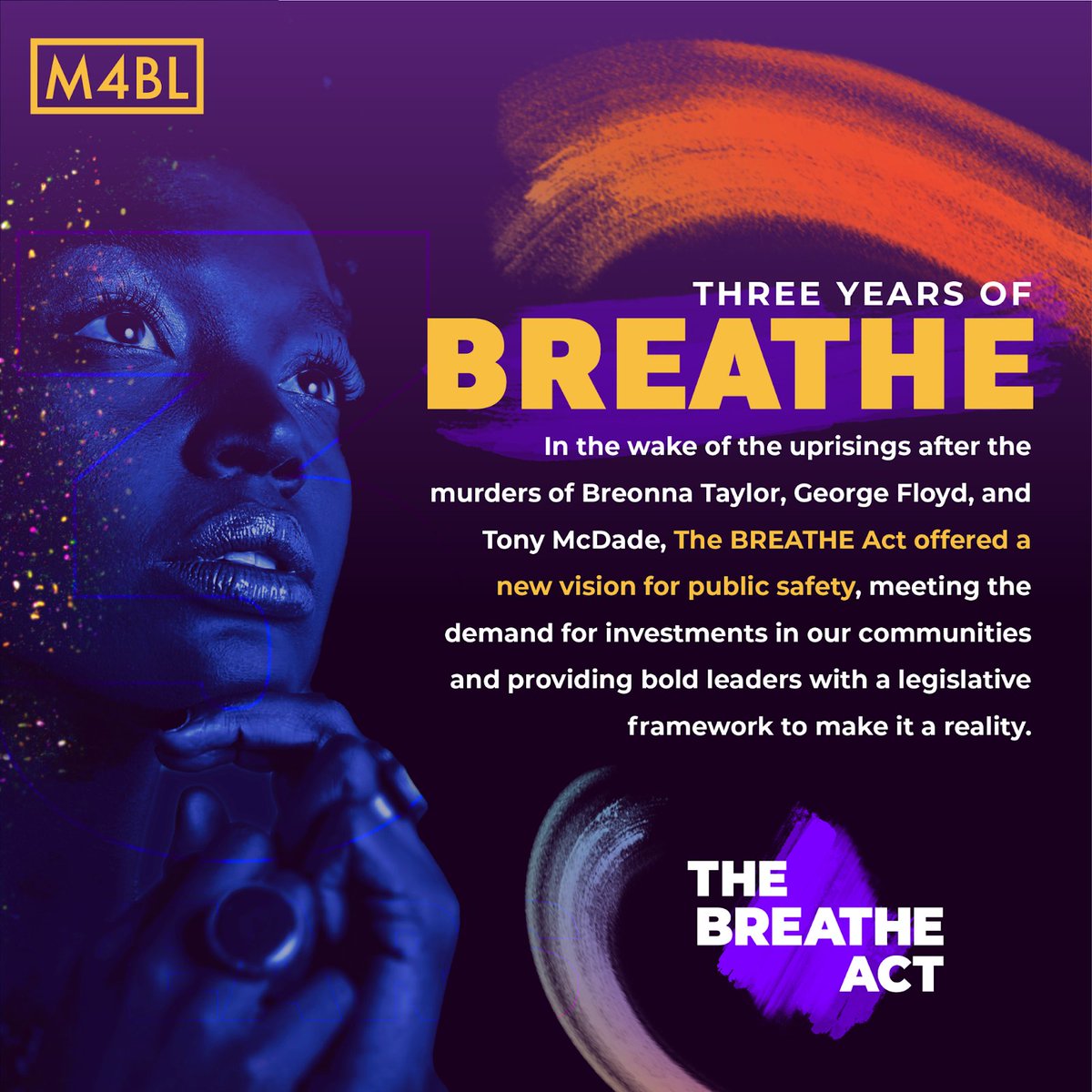 The BREATHE Act has laid the groundwork for us to get closer to abolition! Next: It's time to divest from the police forces that are killing us, and invest in the resources that actually work to keep all of us safe.