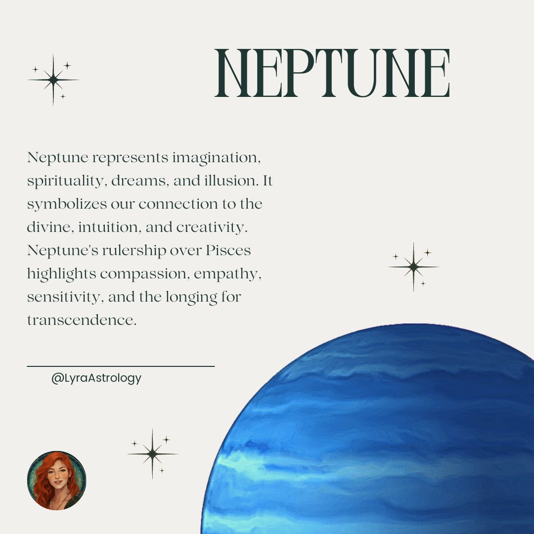 Neptune, the enchanting planet of dreams and illusion, beckons us to immerse ourselves in the boundless realm of imagination. Neptune awakens our intuition and invites us to explore the depths of our souls by symbolizing our connection to the divine and the ethereal. 🔮🌙
