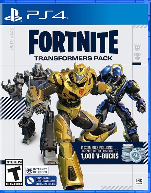 The Fortnite - Transformers Pack is starting to pop up on places like Best Buy for Pre-Order (Spotted by <a href="/Wario64/">Wario64</a>)

bestbuy.com/site/fortnite-…

Pack Description: Roll out, Rise up, or Beep Beep with the Fortnite Transformers Pack. Create, play, and battle with friends for free in