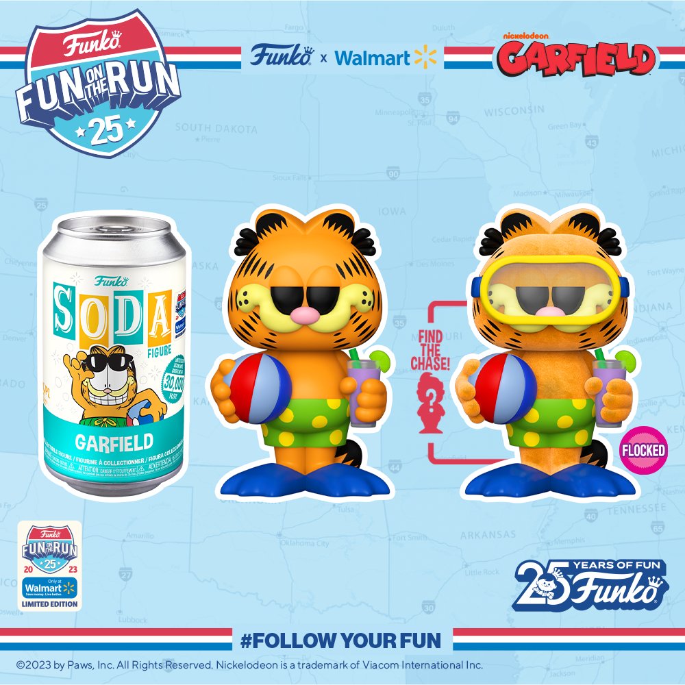 Feel refreshed by rediscovering the fun in life with favorites like the limited-edition Fun on the Run SODA Garfield! Now available to help you find your fun with Funko. Shop at bit.ly/3px0kMG #FunOnTheRun #FindYourFun