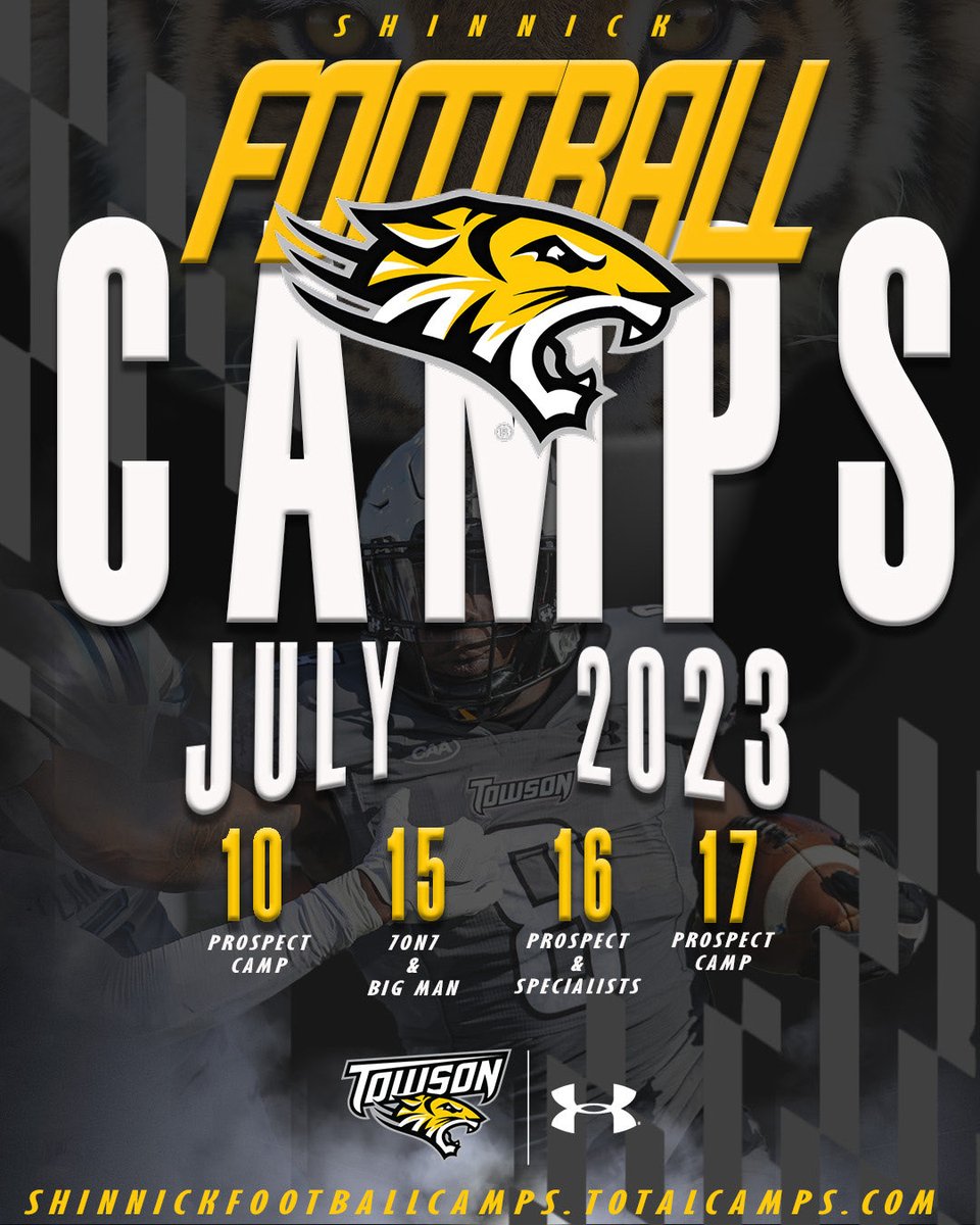 There’s still time to sign up for camp!! Let’s goooo!!! shinnickfootballcamps.totalcamps.com/shop/EVENT