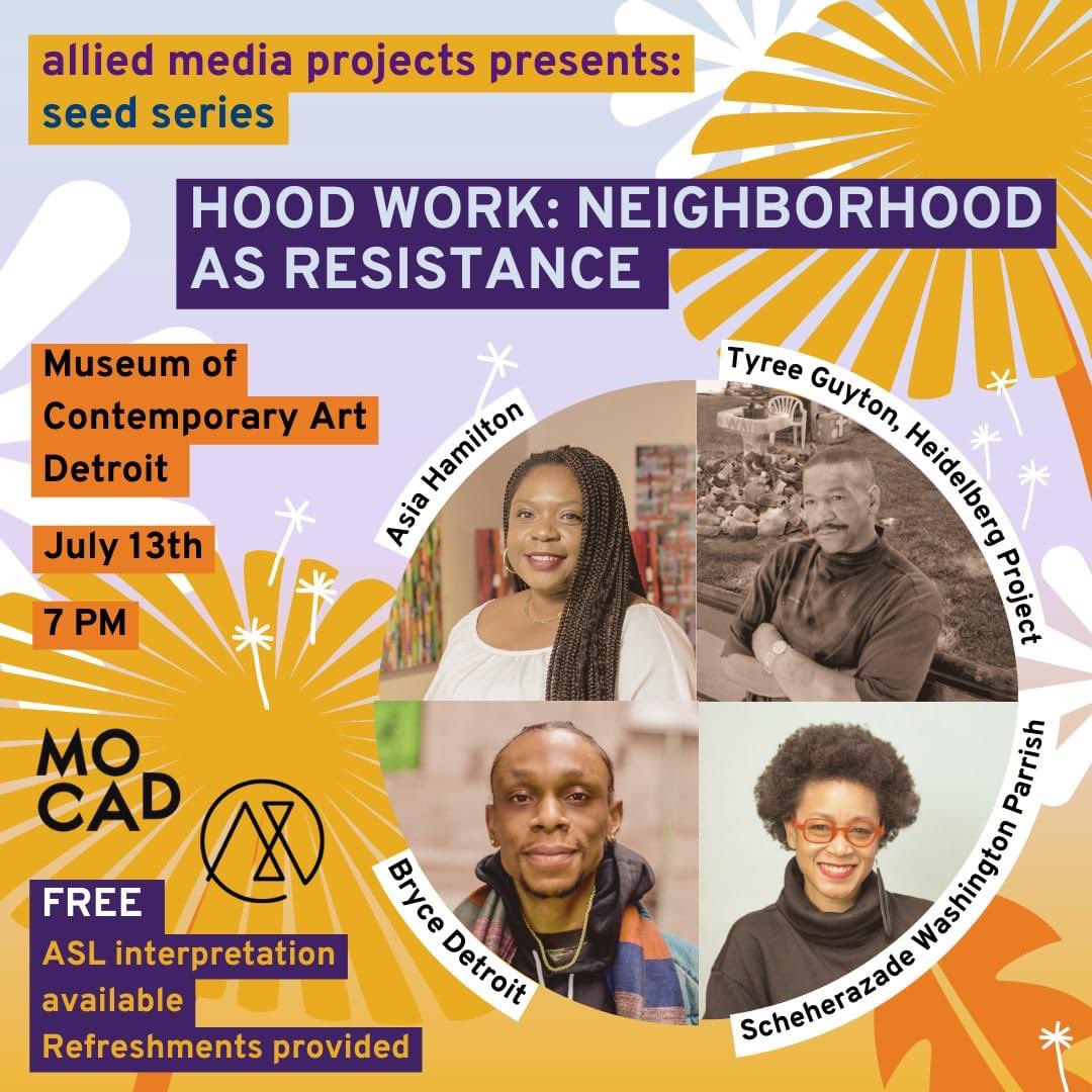 Today on @detcultureshift, chatting with <a href="/Allied_Media/">Allied Media Projects</a> about their upcoming panel discussion, “Hood Work” 🏘️

Then, taking a look at <a href="/knightfdn/">Knight Foundation</a>’s $250k investment into Detroit arts 🎨

Tune in at 101.9 FM, WDET.org/listen-live or on the WDET app 📻