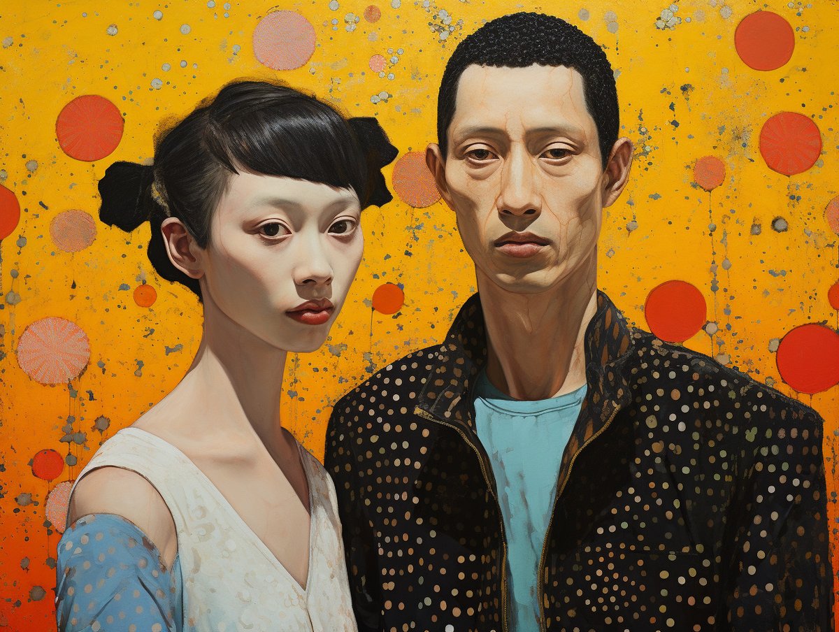 DavidVanEveren's tweet photo. #aiart series using a variety of keywords in the prompts, but focused on wabi sabi, defined on Wikipedia as "a world view centered on the acceptance of transience and imperfection." It's really interesting that the people aren't the usual "beautiful" figures that AI defaults to. https://t.co/5FpbKIPMca