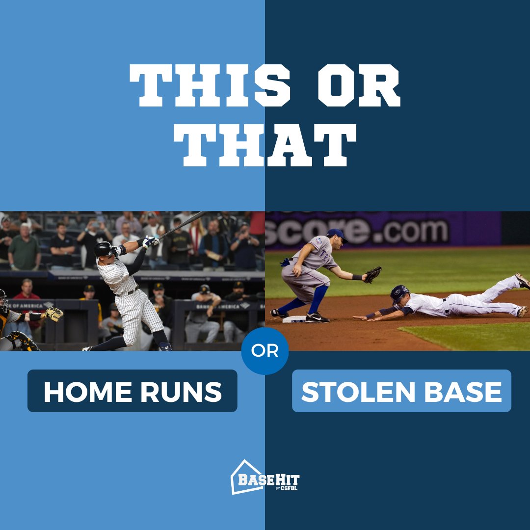 basehitgame's tweet image. Are you more captivated by the sheer power of a towering home run or the thrill of a lightning-quick stolen base? 
Hit the ❤️ for a jaw-dropping home run or
🔁 for a lightning-fast stolen base! 
bit.ly/3HWukYl
#StrategicGaming #BaseballSimulation
#BaseHitGame