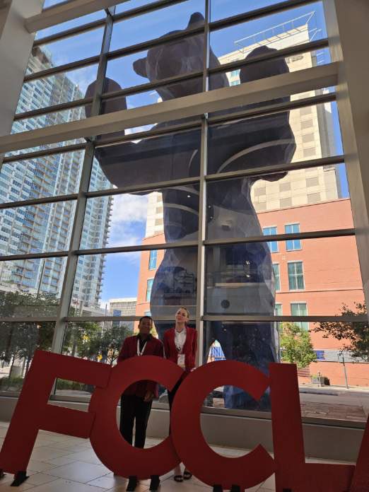 wsisdschools's tweet photo. @brewerfcclaculinary   students Cheyenne Rushing and Angel Tovilla won first place in Food Innovations at the National FCCLA Competition in Denver, Co. 🥇🥇🥇

Sponsors are Jacki Bandy and Kaylie McPherson Kotecki!  

@brewer_cte #BuildingFutureLeaders https://t.co/EOoZORifMn