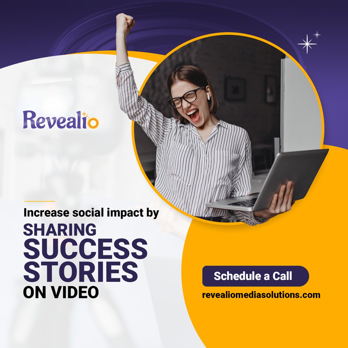 Increase your impact by sharing your success stories on video now! 

REVEALiO gives you the power to do it! 

#video #story #videostorytelling #smallbusinessvideo #nonprofitvideo #purposedriven #innovativestorytelling #revealio #uniquebusiness #storytelling #shortvideo