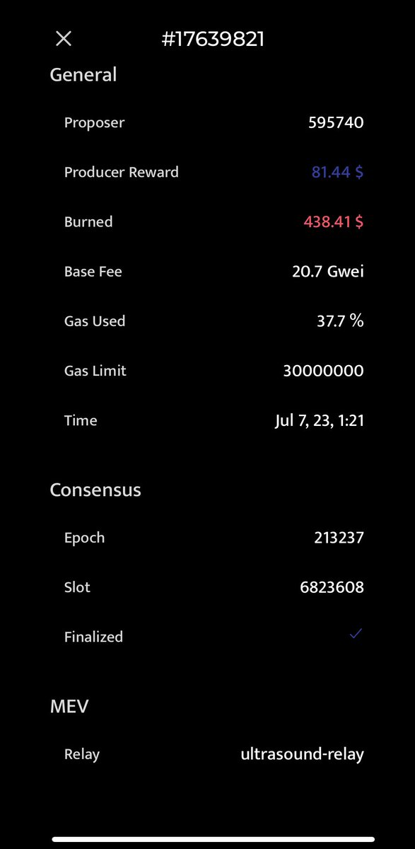 reptar258's tweet image. My ⁦@Rocket_Pool⁩ minipool got its 2nd block proposal in the last couple weeks.

Straight to the smoothing pool 😎. 

relay via ⁦@ultrasoundmoney, EC via⁩ ⁦@NethermindEth⁩

#stakefromhome ⁦@ethStaker⁩ #clientdiversity