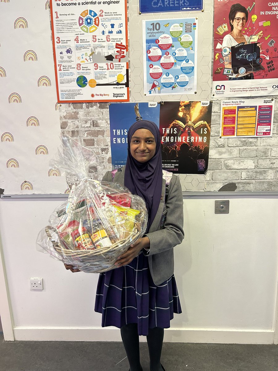 Mr Sharrock (@bchs_pe_nsk) on Twitter photo Our lovely year 7 who won this years Eid hamper 🎁🧺
She was over the moon and could not wait to show her parents.
Well some ML
<a href="/BCHS_uk/">Blackburn Central High School</a> <a href="/ShanazHussain3/">Shanaz Hussain</a> Our lovely year 7 who won this years Eid hamper 🎁🧺
She was over the moon and could not wait to show her parents.
Well some ML
<a href="/BCHS_uk/">Blackburn Central High School</a> <a href="/ShanazHussain3/">Shanaz Hussain</a>
