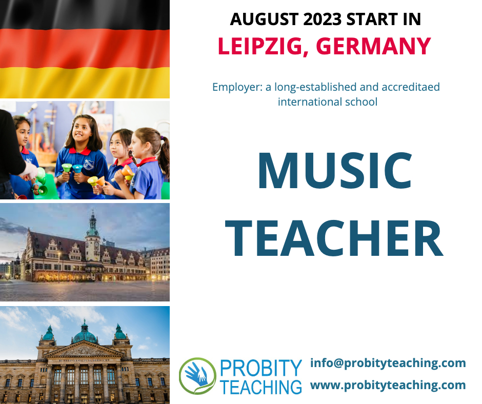 🇩🇪 🎶 📧 info@probityteaching.com

#hiringimmediately #internationaleducation #internationalschool #musicteacher #teacherlife #teacherjobs #teacherrecruitment #teachabroad