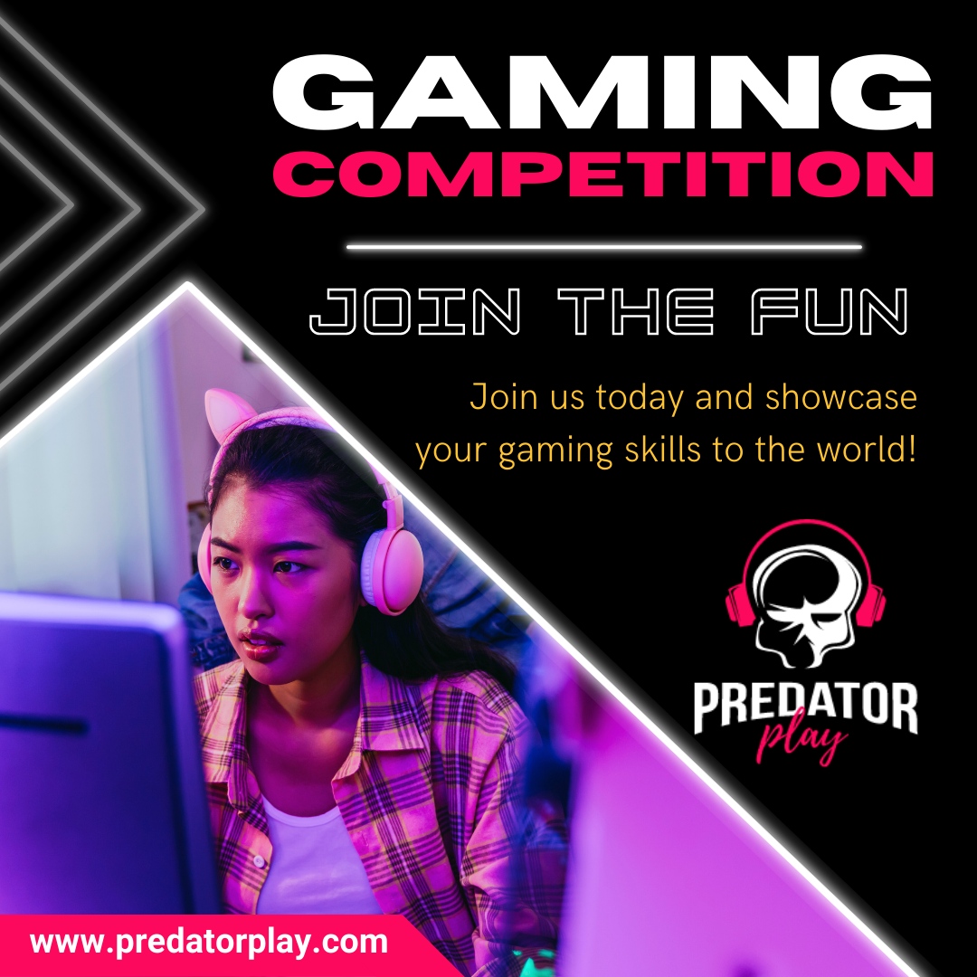 predator_play's tweet photo. Ready to show off your gaming skills to the world? Join the fun and compete in our gaming competition today with Predator Play!

🌐 https://t.co/5UJs5iGA2Y

#predatorplay #onlinegame #game #gamer #gaming #online #games #onlinegaming #onlinetournament #tournament https://t.co/3rUIGDNVRi