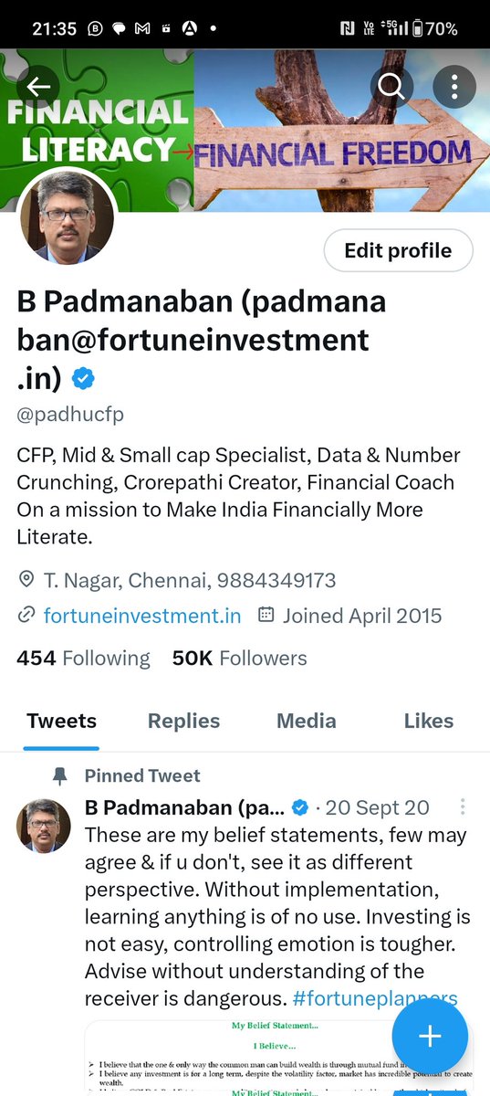 B Padmanaban (padmanaban@fortuneinvestment.in) tweet media