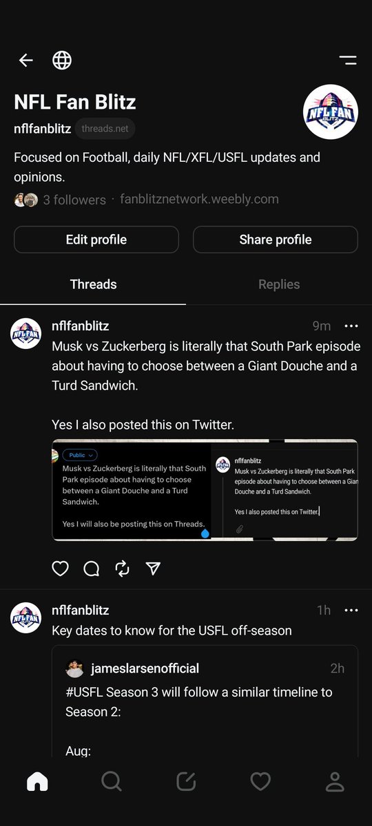 ArrowheadFirst's tweet image. If you've found me worth a follow on here AND you intend to make a Threads account, please consider following me there also @NFLFanBlitz.

Till the war is decided I'll be posting on both, bit of Twitter does, that's where you'll find info about my new AF account, shows, etc..
