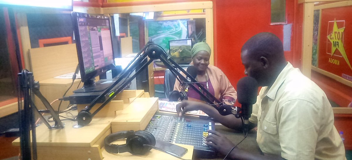 KampalaPdm's tweet photo. KAMPALA PDM RADIO TALK SHOW.

While On Star FM 87.5 Kampala PDM Focal Person Hajjati Asia Nabisere Kinabi Emphasized The Need For The Community To Own Up PDM With The Guidance Of The PDCs And The AWAs. 
@KCCAUG @KCCAED @kyofakabuye2 https://t.co/wr9eaE4C9I