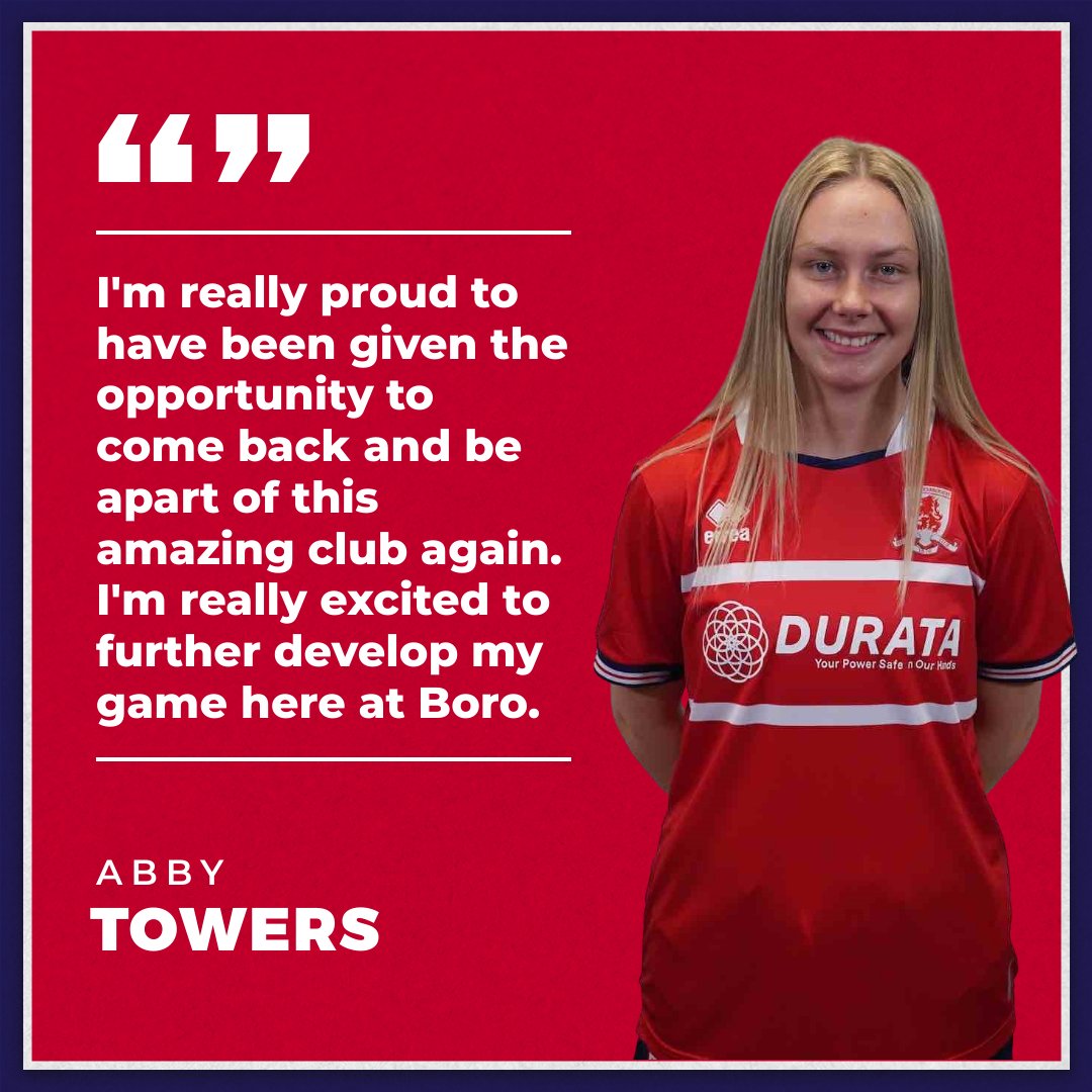 Back in Teesside 💪

Welcome back, <a href="/abbytowers1/">Abby towers</a> ⚽️

#UTBW