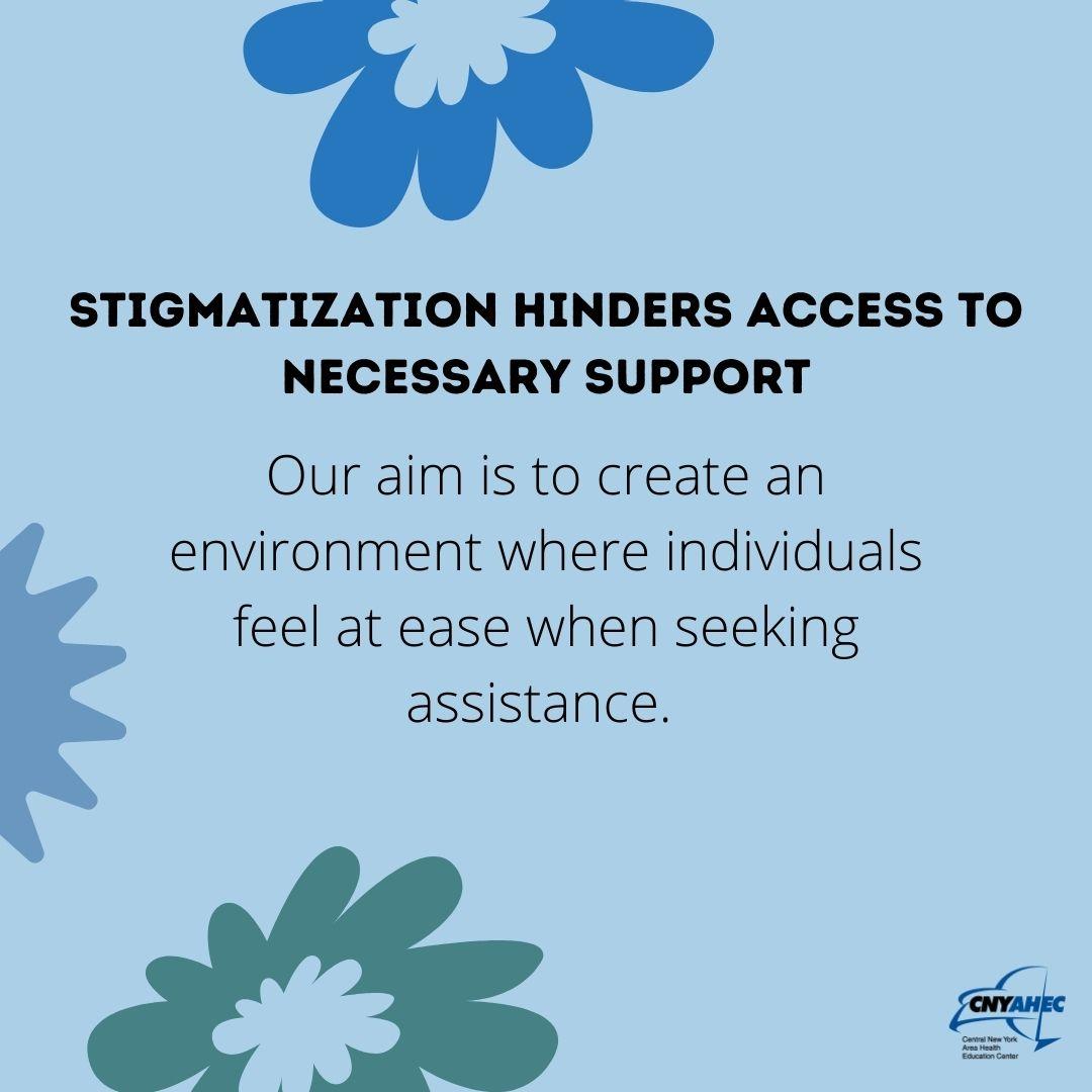 CNYAHEC's tweet photo. Stigma should never hinder anyone from seeking the support they need. We strive to create a safe and welcoming environment where everyone feels comfortable accessing our services.

https://t.co/v1RwzlXUV9

#CNYAHEC #OOPP #EndTheStigma https://t.co/5dzCelKaQq