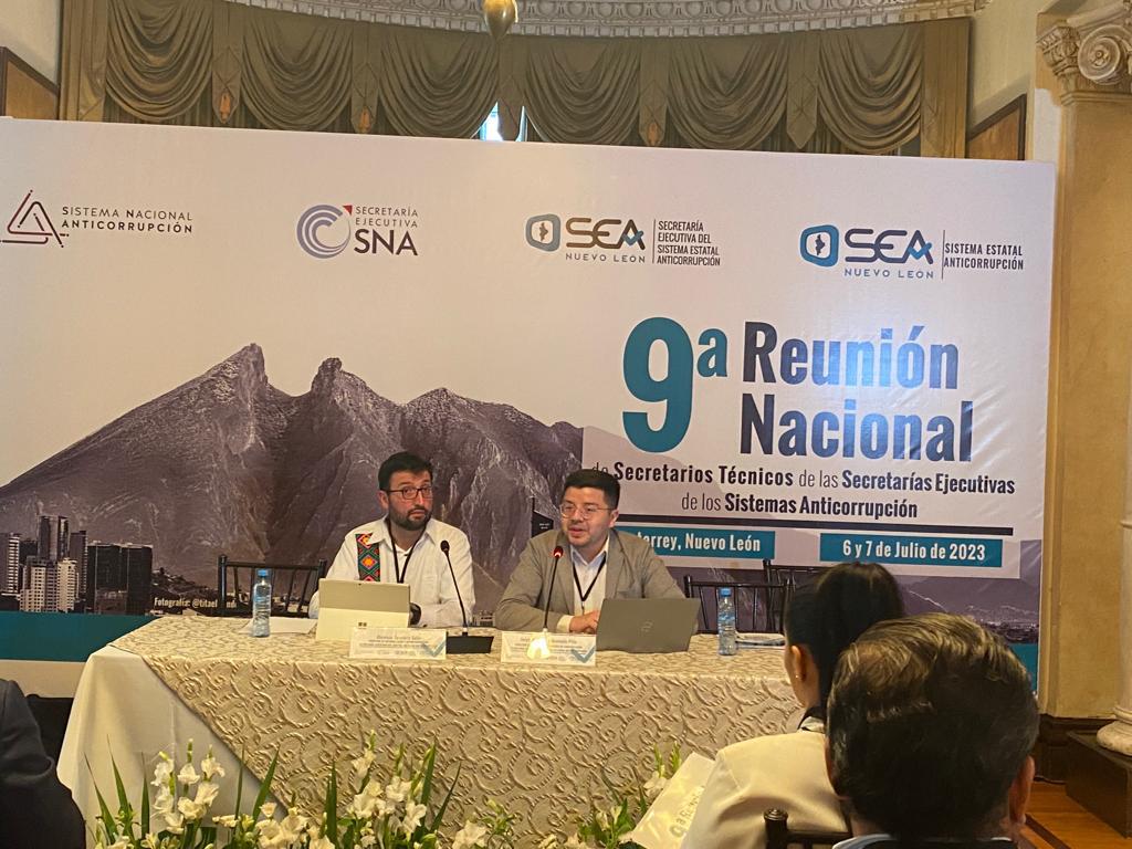 SESNAOficial's tweet photo. 💡 @JorgeAAP87 de #SESNA presentó los hallazgos de la primera semana temática, acción que forma parte de la estrategia de difusión coordinada, la cual acordaron Titulares de las #SESEAS y que abona en una conversación, informando sobre la utilidad social del #SNA

#9aRNST #NL https://t.co/yNjPZsZGyk