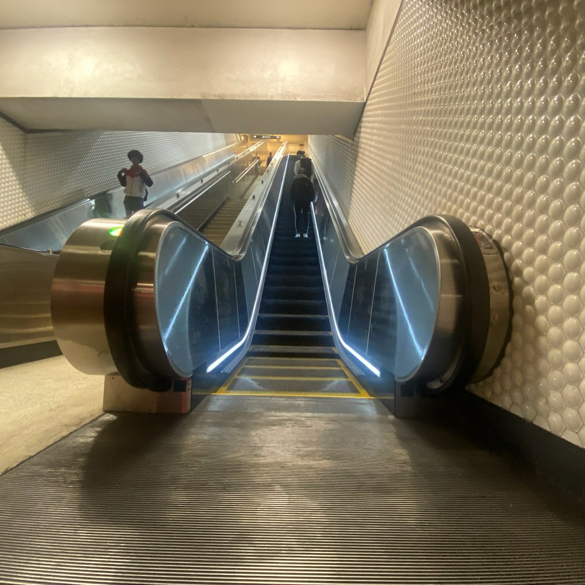 The BART family welcomes another brand new escalator to Downtown San Francisco. A third completely rebuilt and now modern escalator has reopened to the public at Montgomery. Crews completed the work on the unit that connects the western platform to the concourse last month.